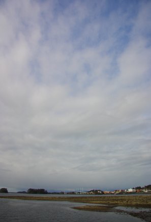 Clouds over Totem Park and Crescent Bay