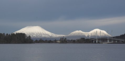 Morning Sunlight on Mt. Edgecumbe