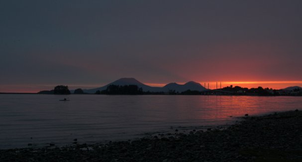 Sunset over Crescent Bay