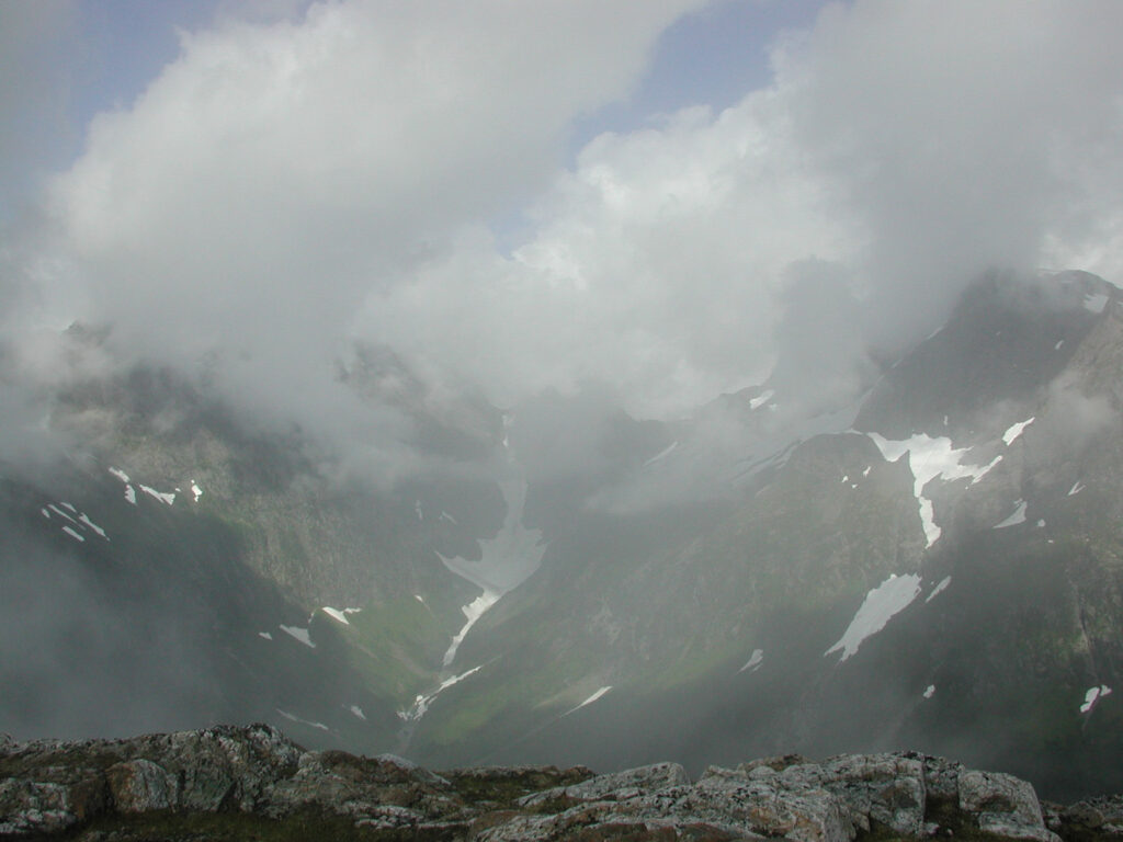 Clouds and Mountain Valley