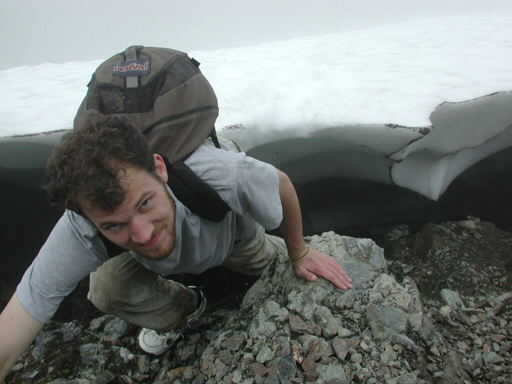 Jonathan Climbs Off Snow