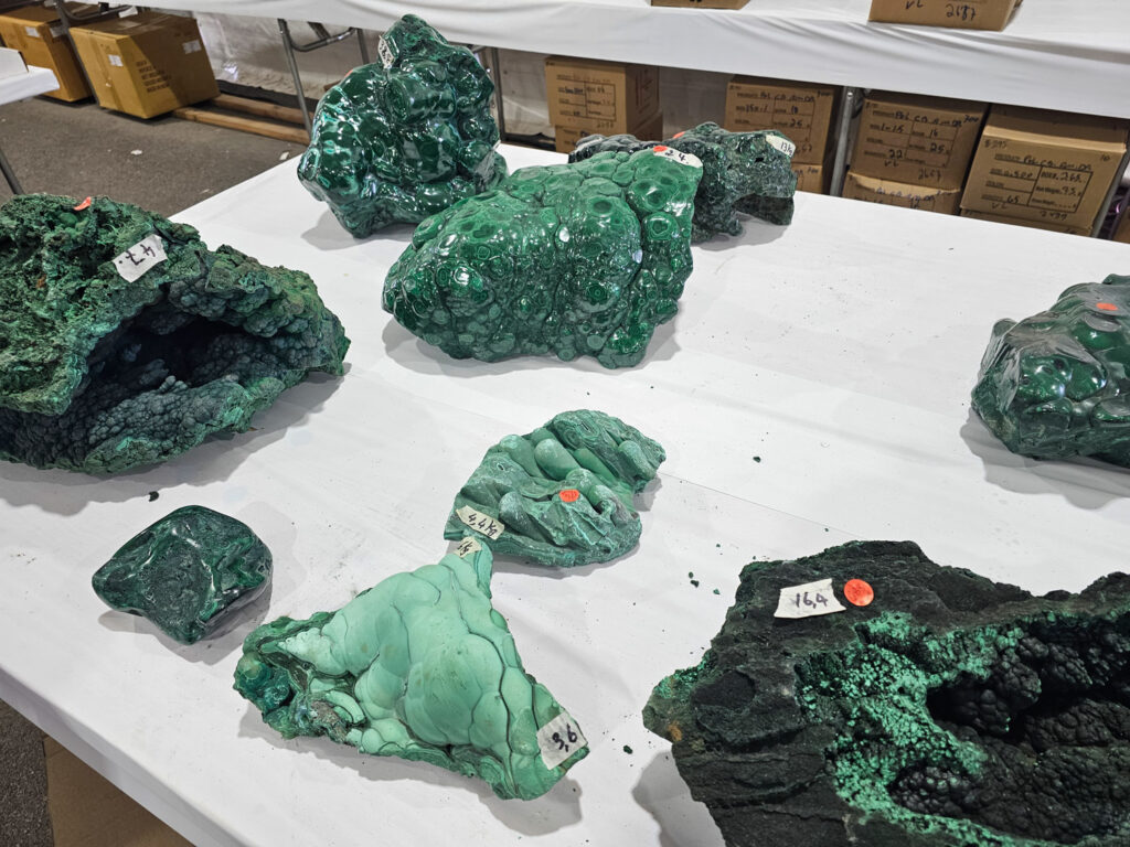 Minerals at the Tuscon Gem and Mineral Show