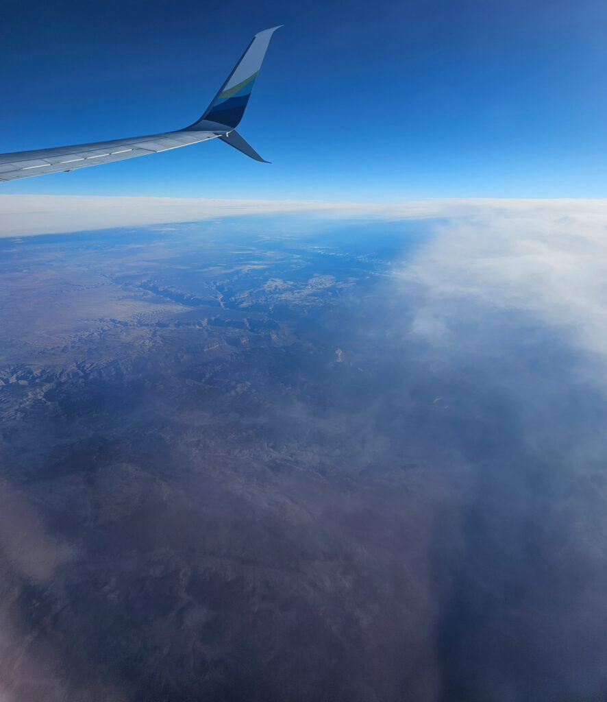 Flying over the Grand Canyon (maybe)