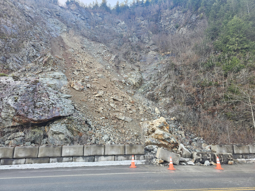 Sawmill Creek Road Rockfall