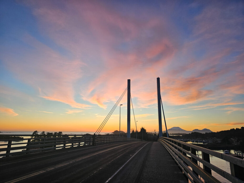 Colorful Sunset Sky on O'Connell Bridge