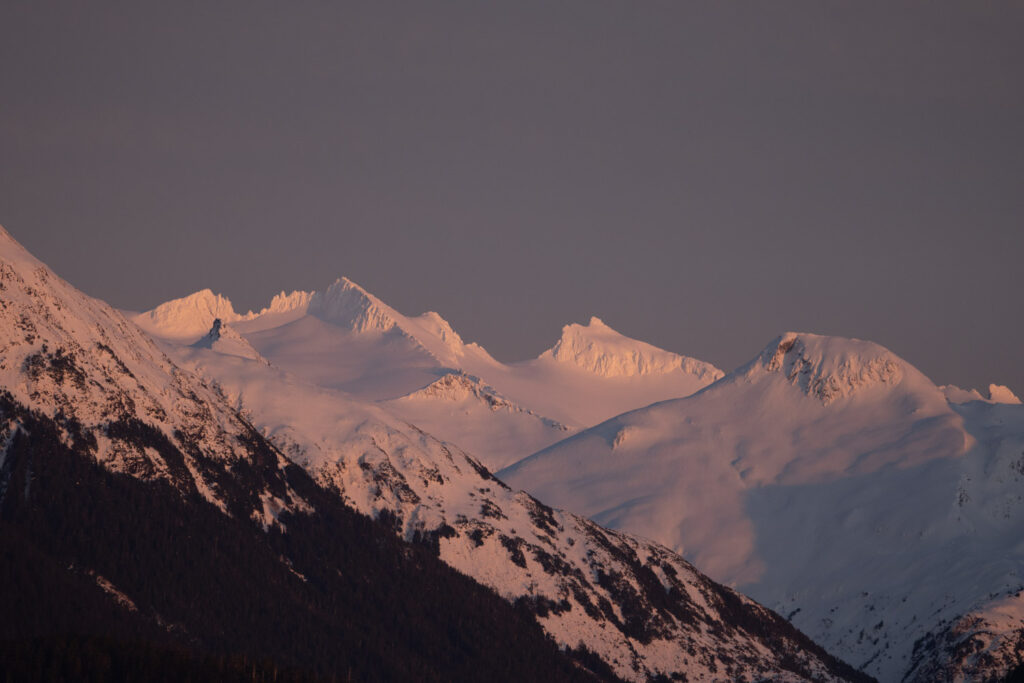 Alpenglow on Baranof Island High Country