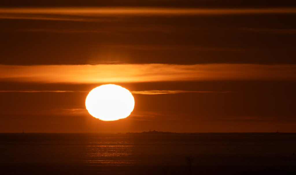 Setting Sun over Sitka Sound