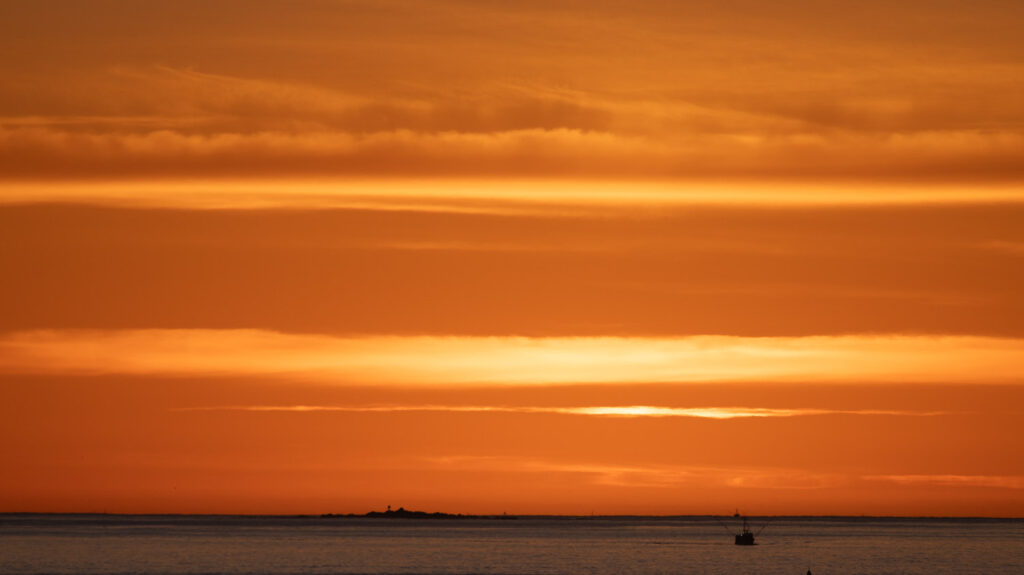 Orange Skies over Sitka Sound