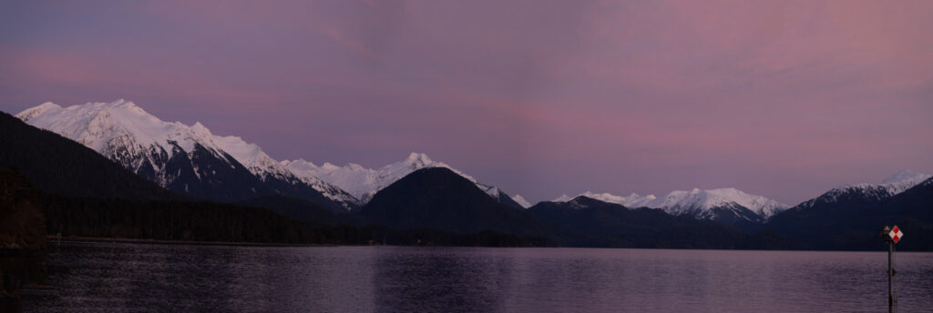 Crescent Bay Sunset Panorama