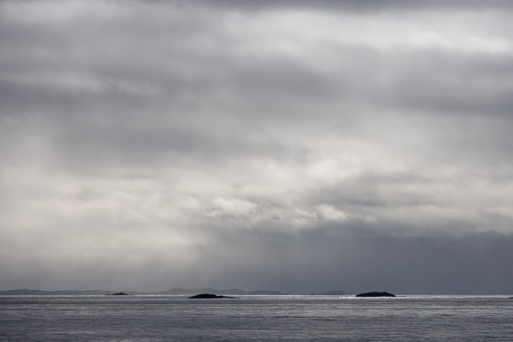 Gray Scale Day over Sitka Sound