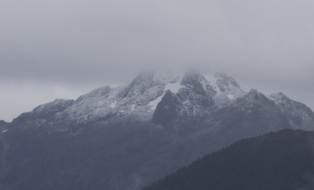 Snow and Clouds on Cross Mountain