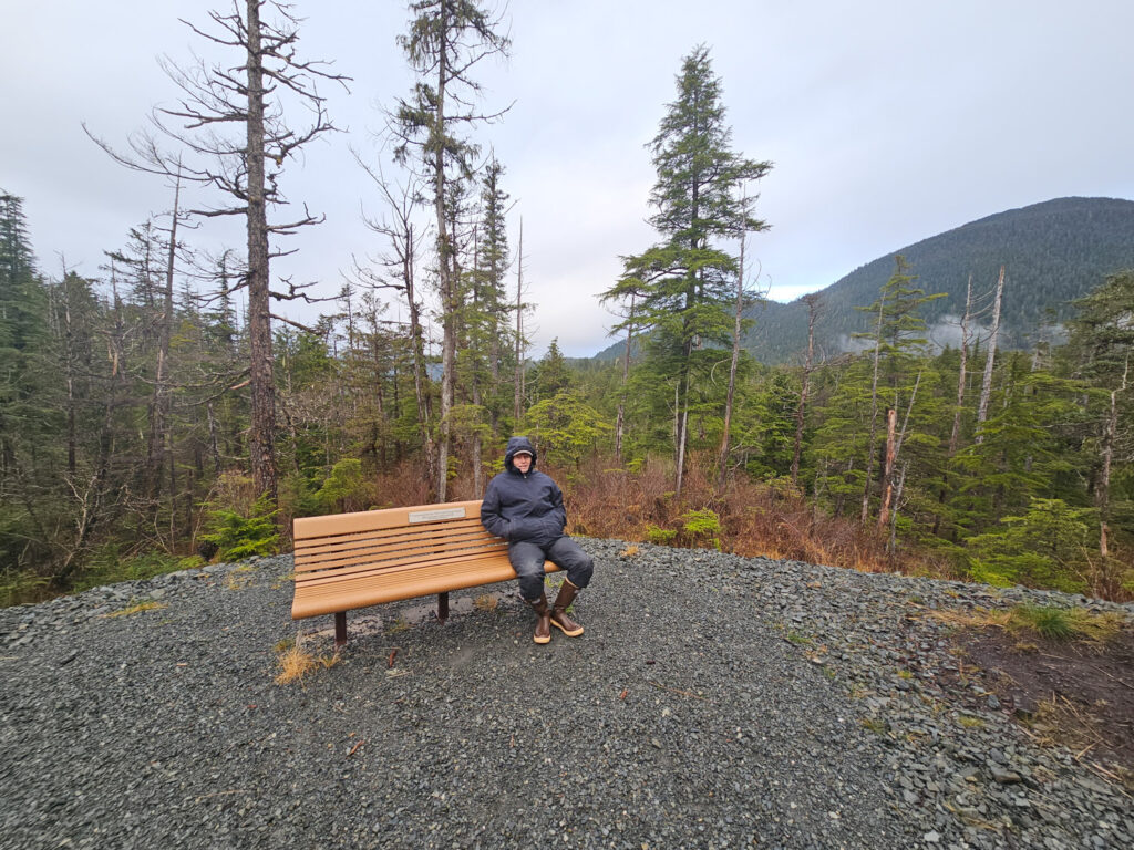 Resting on the Marge and Tedin Memorial Bench