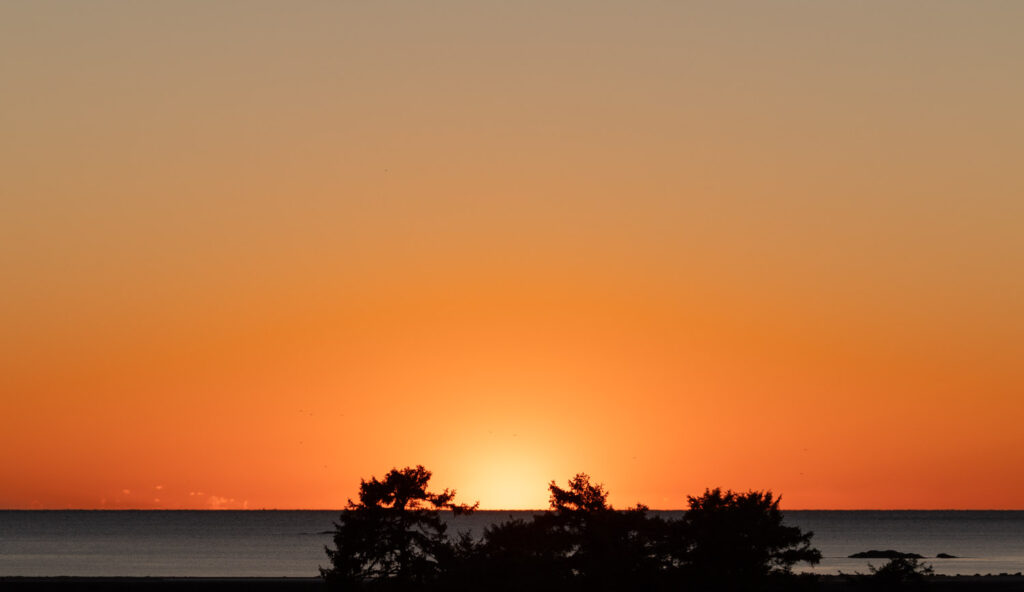 Orange Skies over Sitka Sound