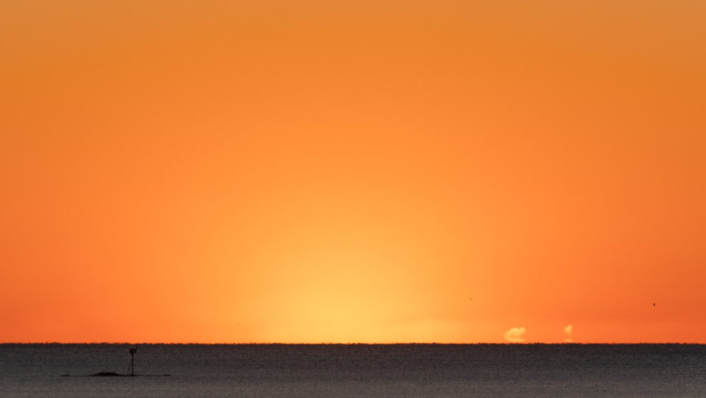 Orange Skies over Sitka Sound