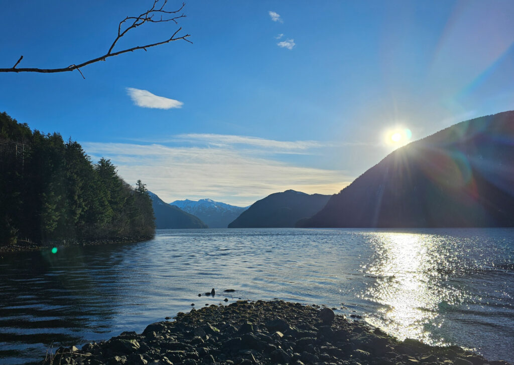 View from mouth of Sawmill Creek