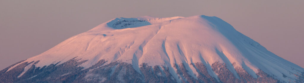 Morning Alpenglow on Volcano