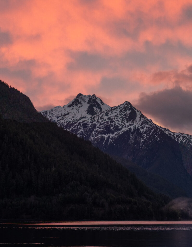 Pink Clouds over Cross Mountain