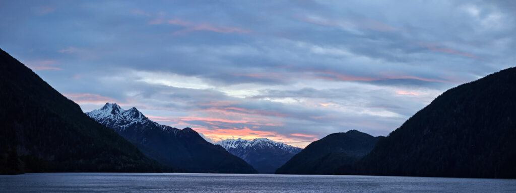 Panoramic view of Silver Bay at Sunrise