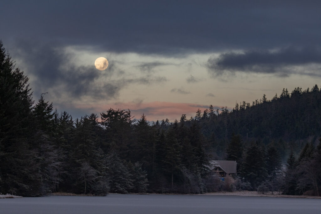 Full Moon over Swan Lake