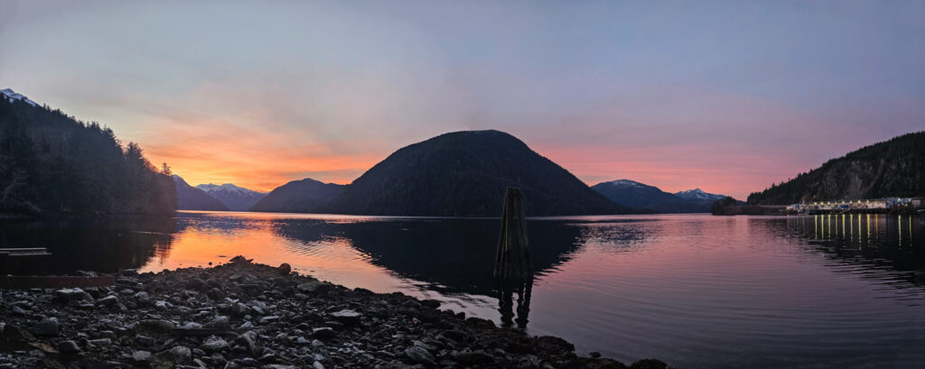 Panoramic view of Silver Bay