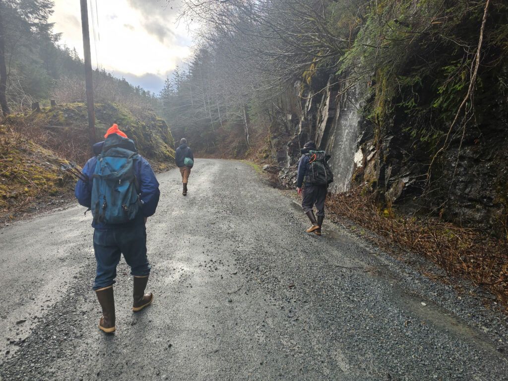 Walking Blue Lake Road