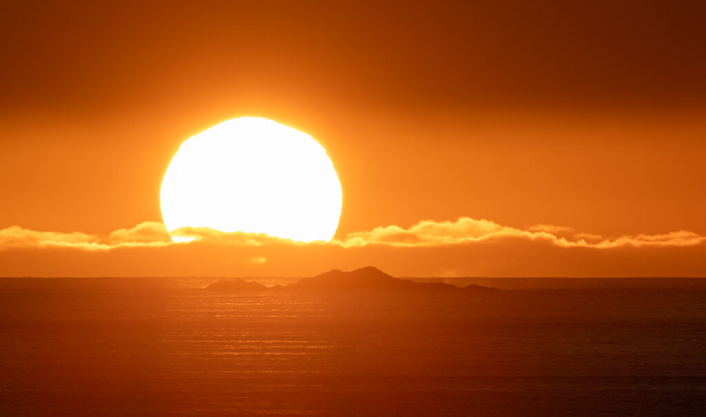 Setting Sun and Kulichkof Rock