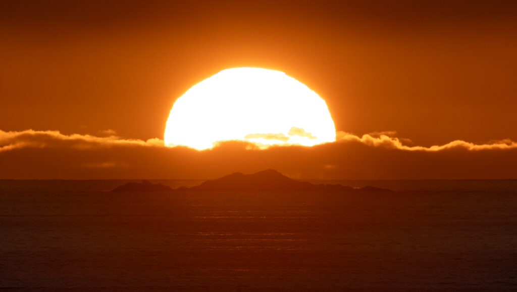 Setting Sun and Kulichkof Rock