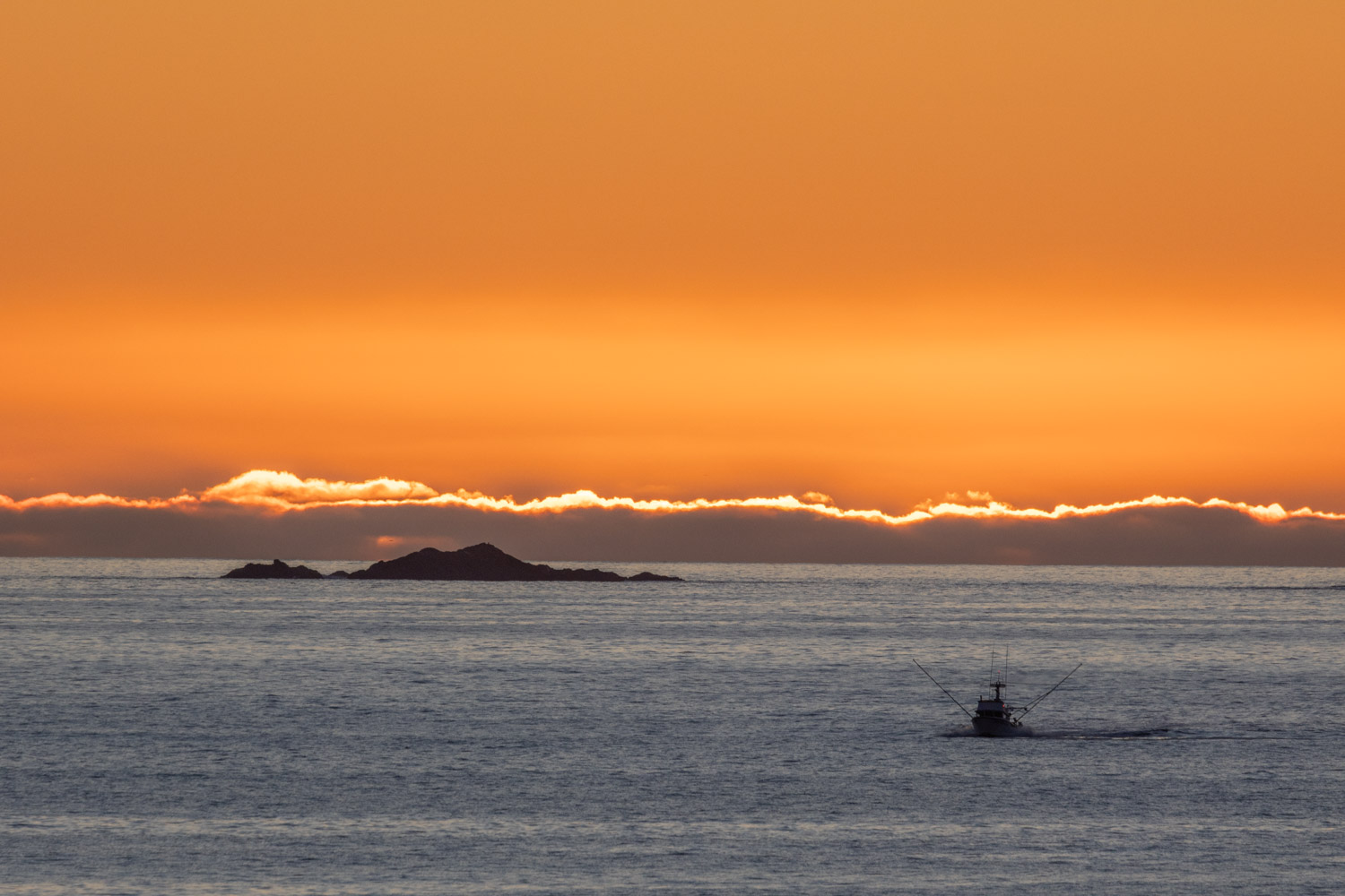 Heading in at Sunset