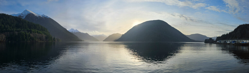 Morning Panoramic view of Silver Bay