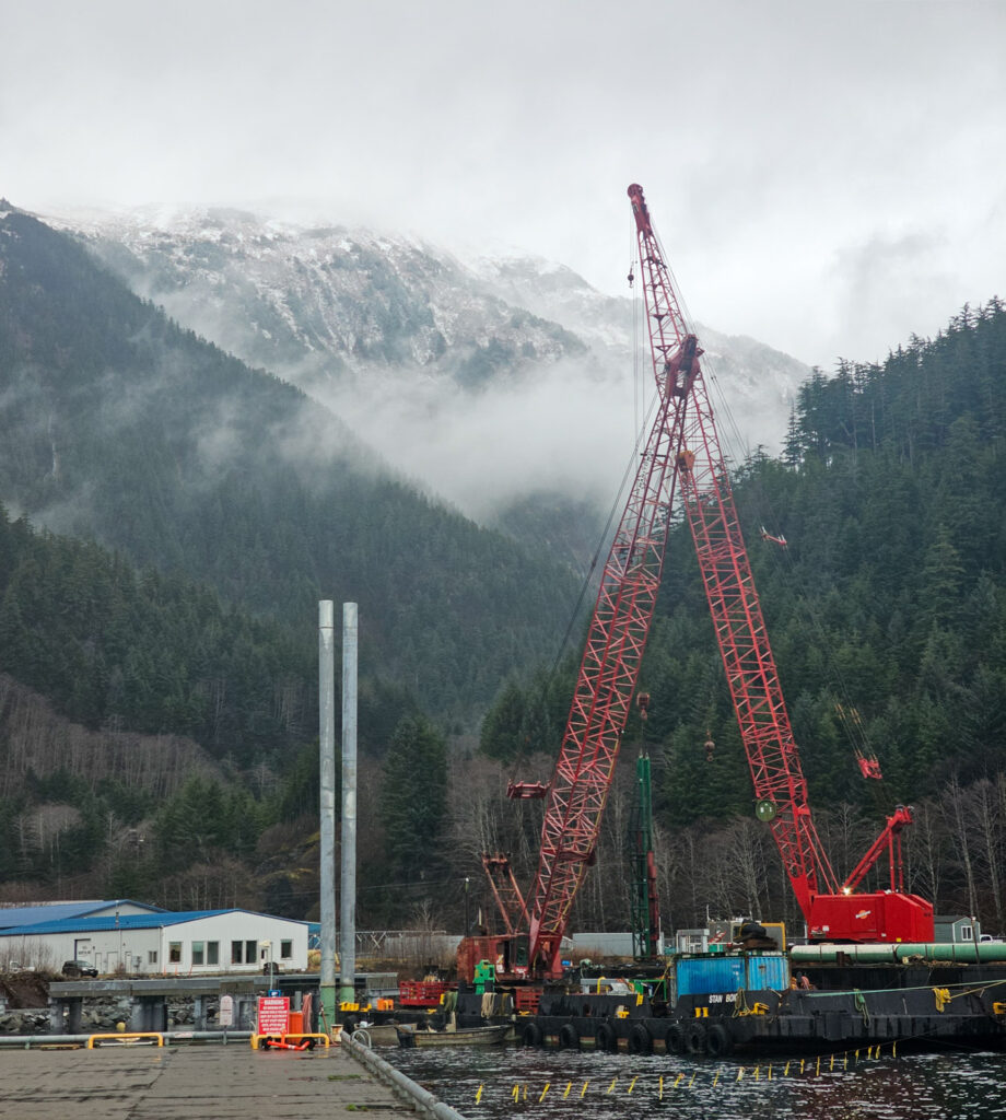 Cranes and Pilings