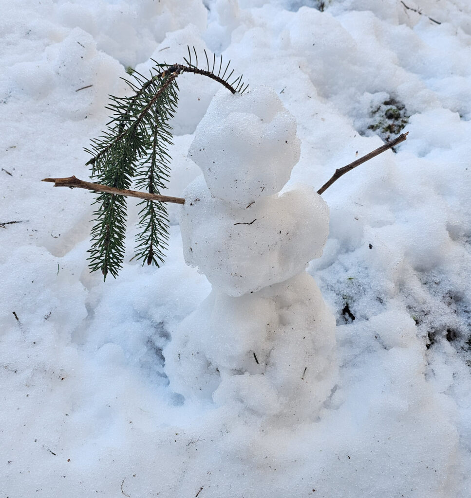 Trailside Snowman