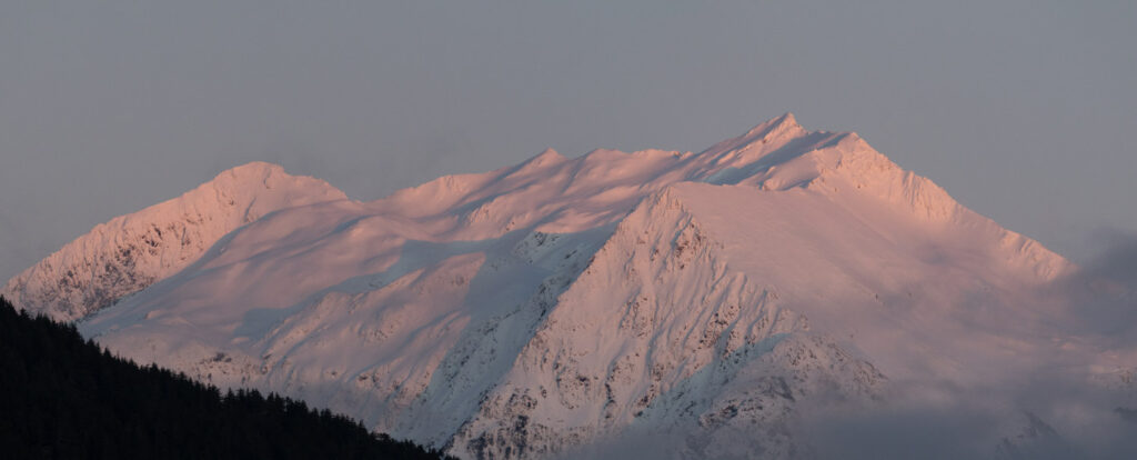 Alpenglow on Bear Mountain