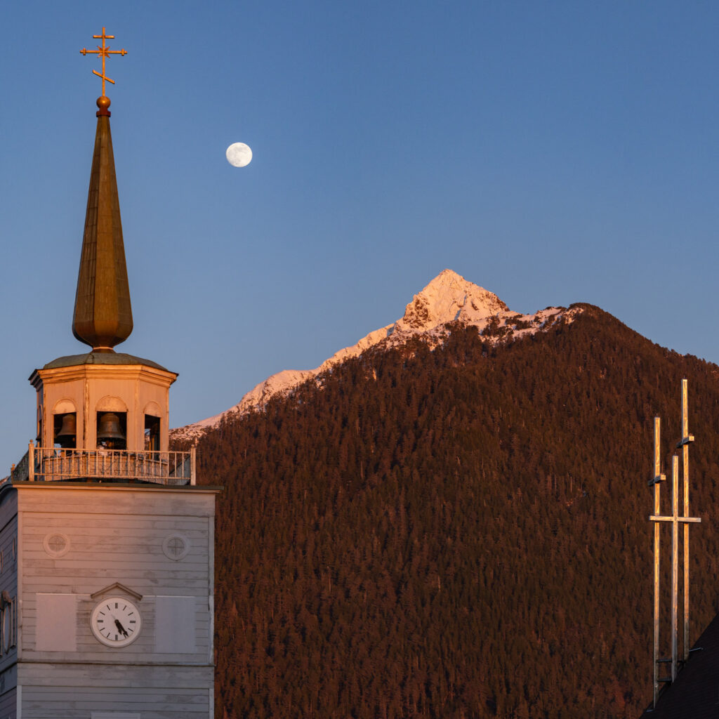 St. Michael's, Moon and Mountain