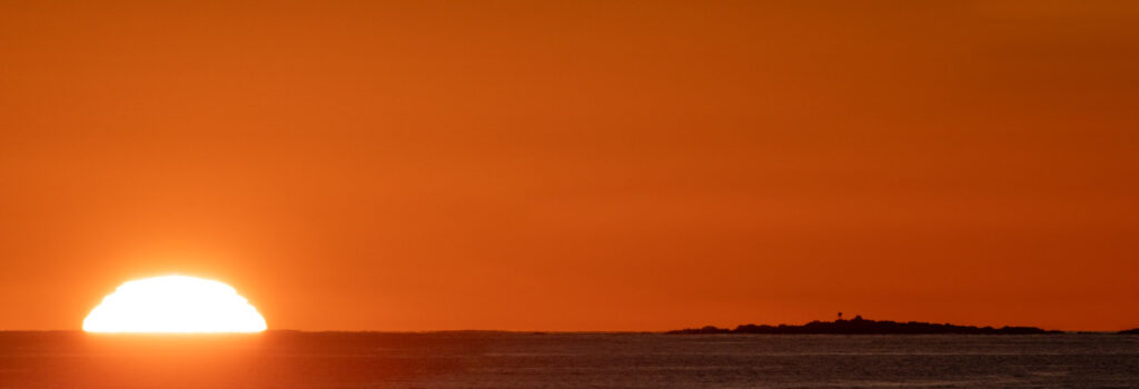 Setting Sun and Vitskari Island