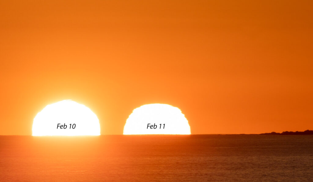 Composite of Two Sunsets