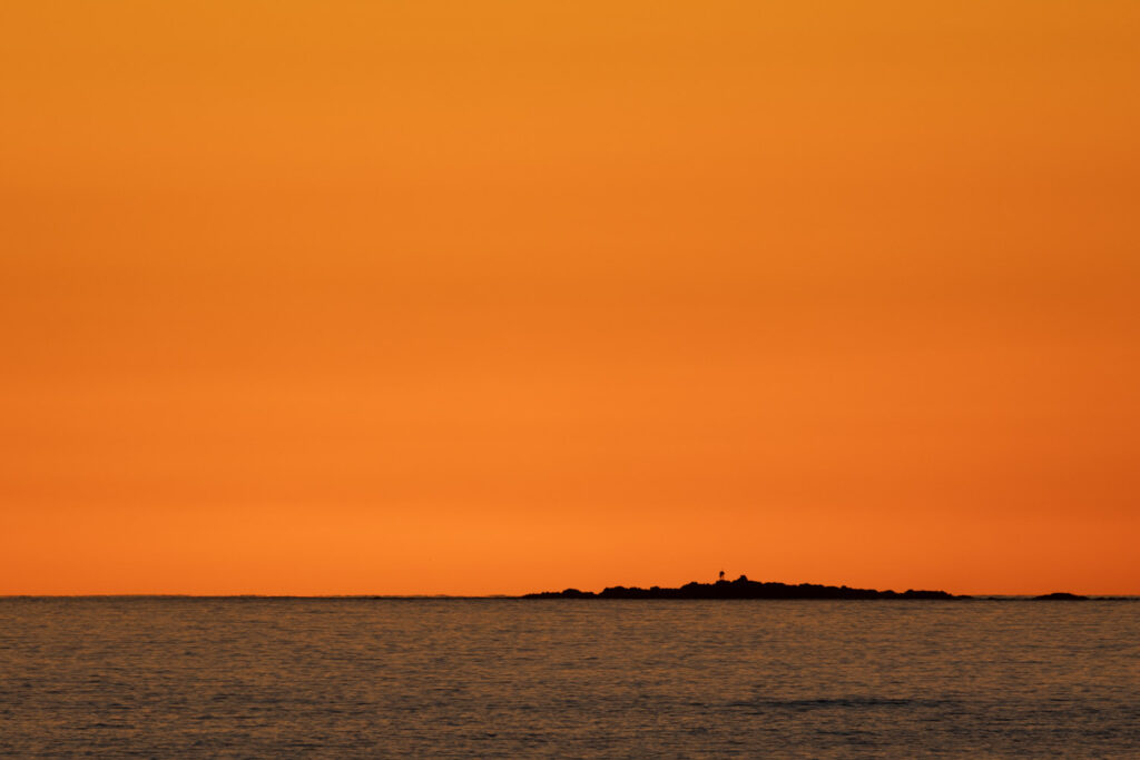 Orange Skies over Sitka Sound