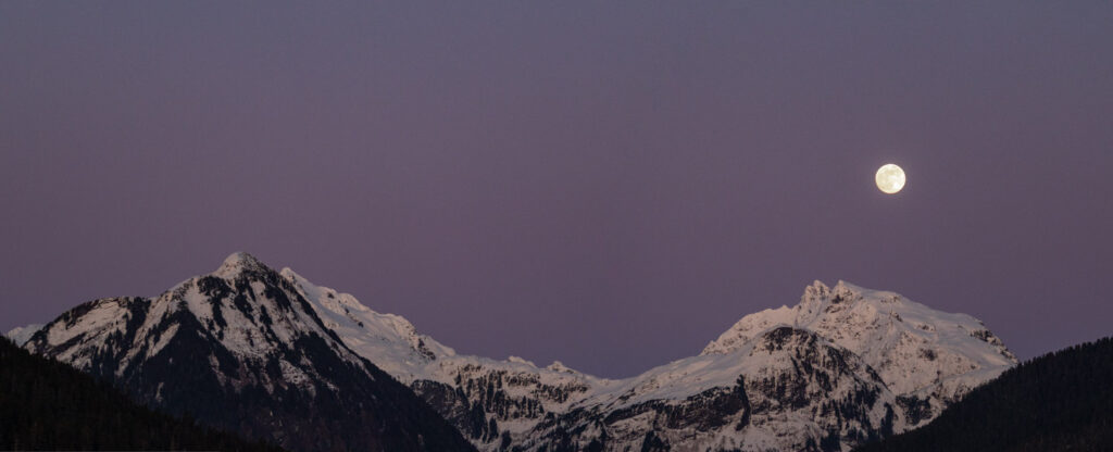 Moon over Mountains