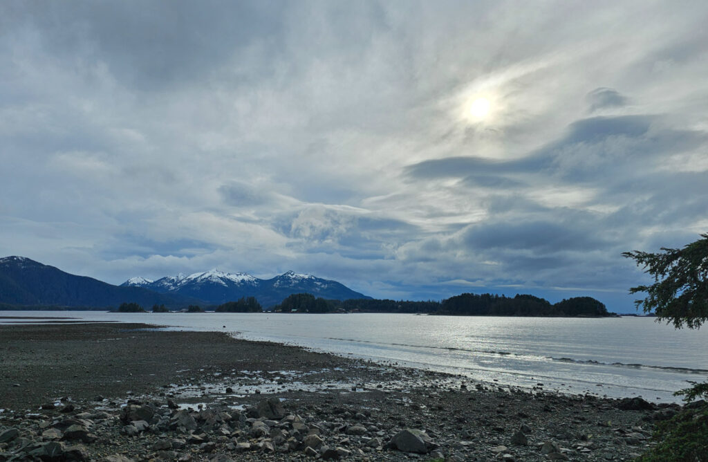 Clouds over Crescent Bay and the Pyramids