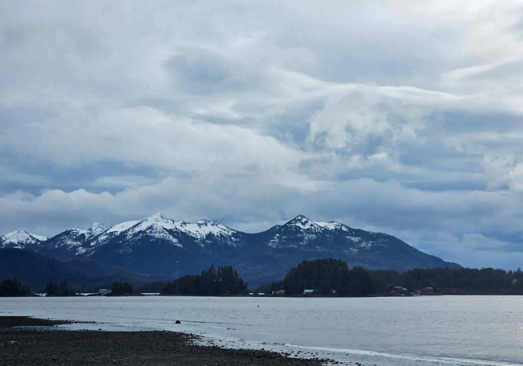 Clouds over Crescent Bay and the Pyramids