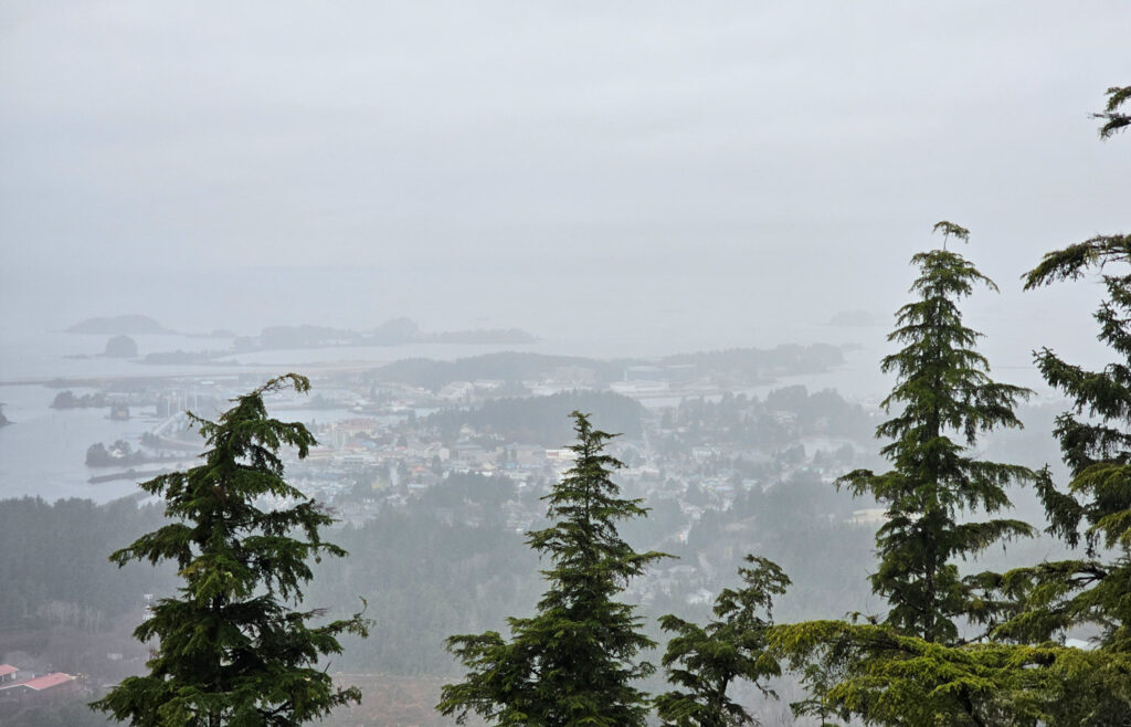 Rainy Day View from Verstovia Trail