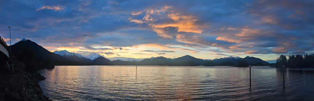 Crescent Bay Sunrise Panorama