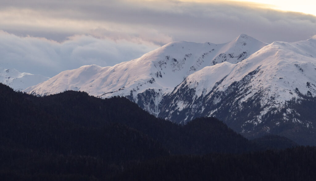 Sunrise Light Reflected off Snow